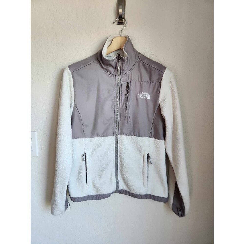 The North Face Full Zip‎ up Beige Neutral Fleece Jacket Size Large